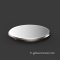 Miroir de poche compact plastique rond portable avec lumière